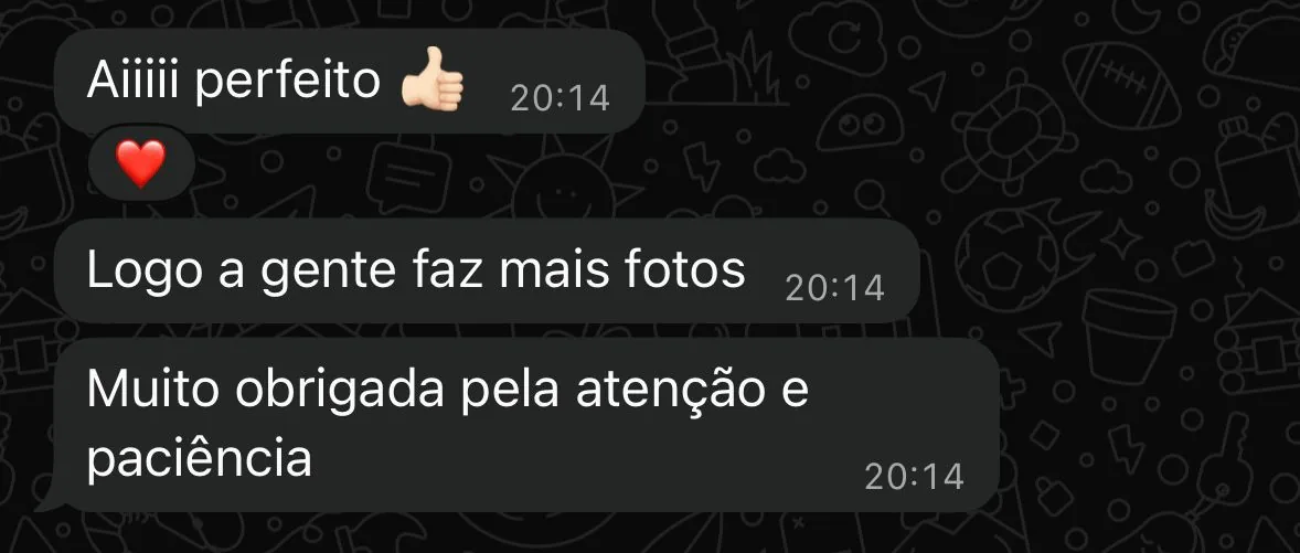 Depoimento de cliente AfterLens AI ensaio boudoir